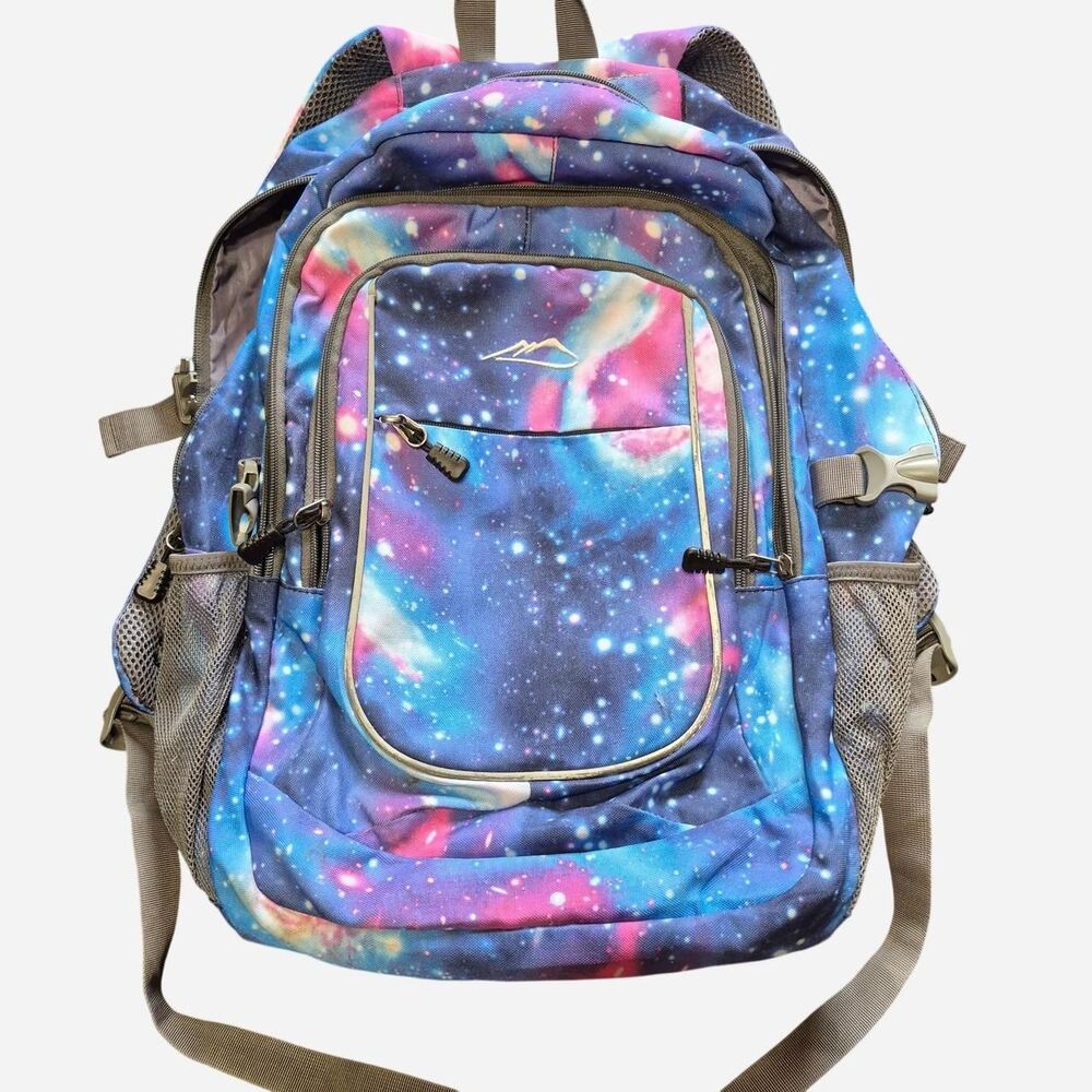 Galaxy Print Multi-Compartment Tech Backpack